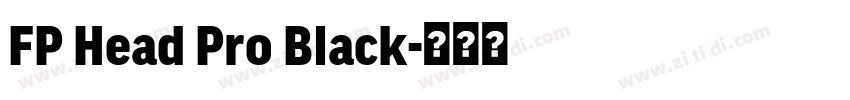 FP Head Pro Black字体转换 FP Head Pro Black字体转换